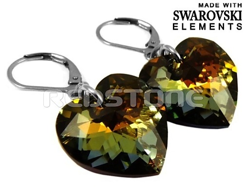 Náušnice Swarovski Elements RED8032